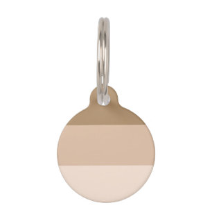 Cocoa Brown Ombre Striped Pet Tag