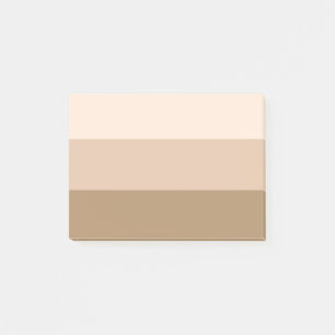 Cocoa Brown Ombre Striped Post-it Notes