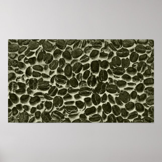 cocoa coffee beans poster (Front)