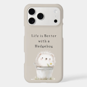 Cocoa Cream Hedgehog Daisy Flower Bucket  