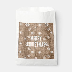 Cocoa Cream Snowflakes Christmas Favour Bag