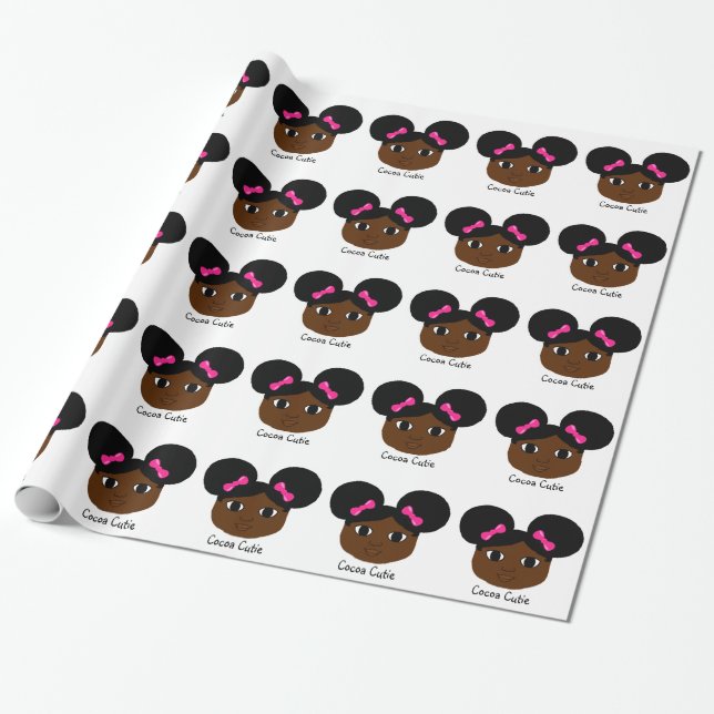 Cocoa Cuties Wrapping Paper (Unrolled)