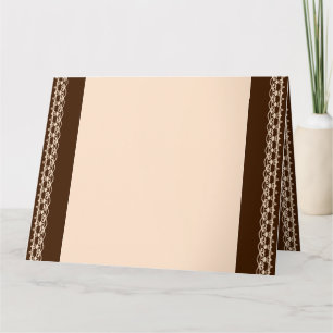 Cocoa Heritage African Brown & Ivory Tribal Card