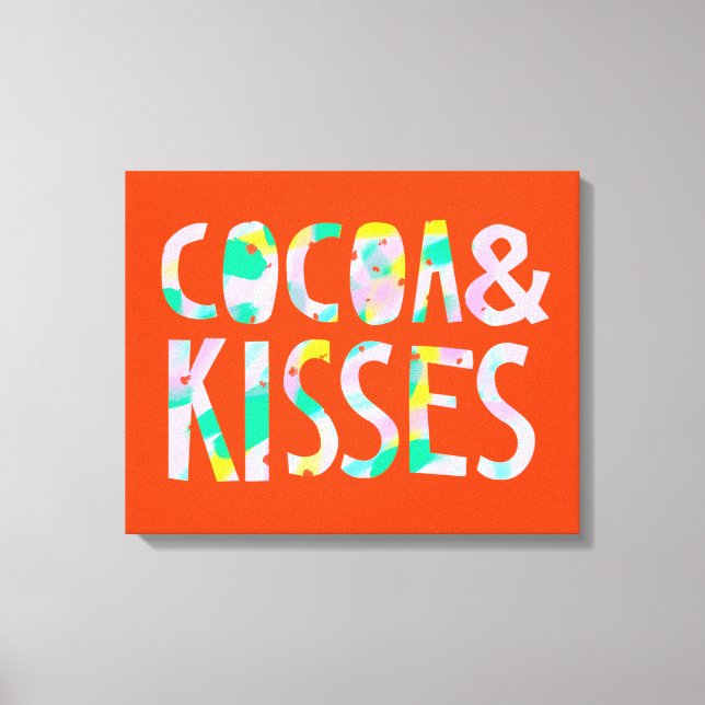Cocoa & Kisses Canvas Print (Front)