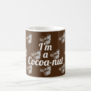Cocoa marshmallow hot chocolate cute funny brown  coffee mug