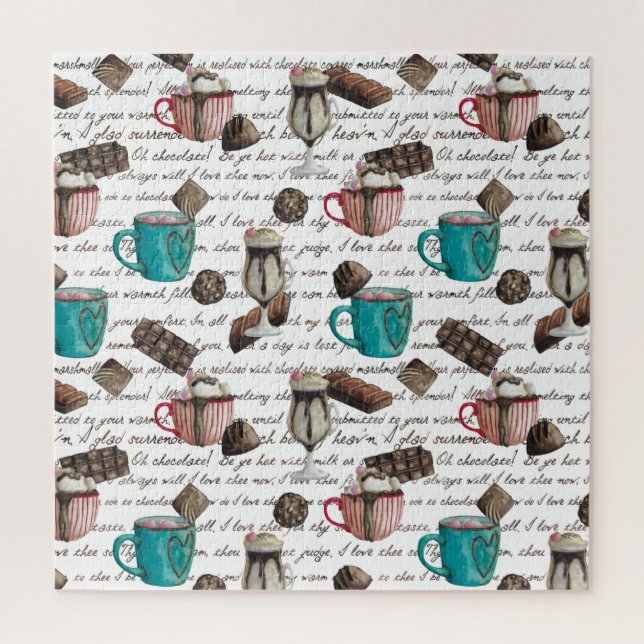 Cocoa marshmallows hot chocolate candy winter    jigsaw puzzle (Vertical)