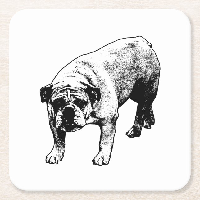 Cocoa Night Guard Square Paper Coaster (Front)