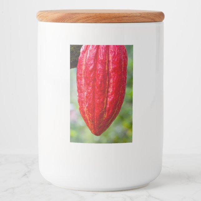cocoa pod red food label (Front)