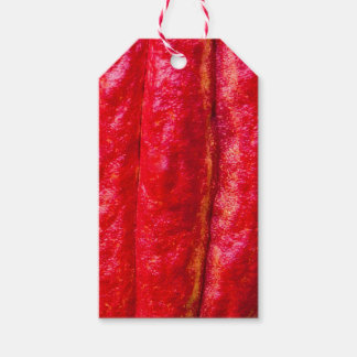 cocoa pod red gift tags