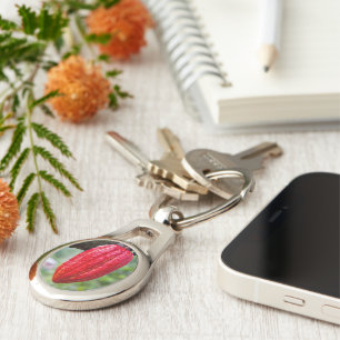 cocoa pod red keychain
