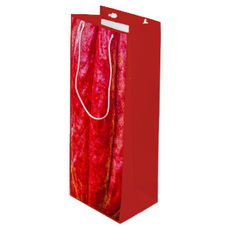 cocoa pod red wine gift bag