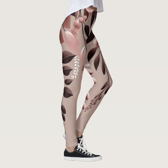 Cocoa Rose Wisteria Harmony Leggings (Right)