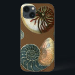 Cocoa Shell iPhone 13 Case<br><div class="desc">Get this unique stonewashed red and blue Conch seashell image on your next product. This amazing, cocoa background these two unique seashells. Take the beach with you everywhere you go.</div>