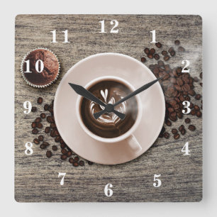 Cocoa Square Wall Clock