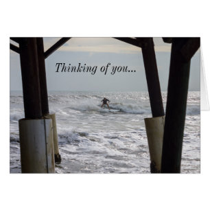 Cocoa Surfing Thinking Of You Card