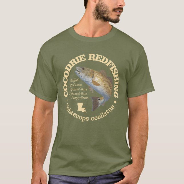 Cocodrie (redfish) T-Shirt (Front)