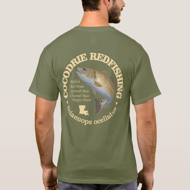 Cocodrie (redfish) T-Shirt (Back)