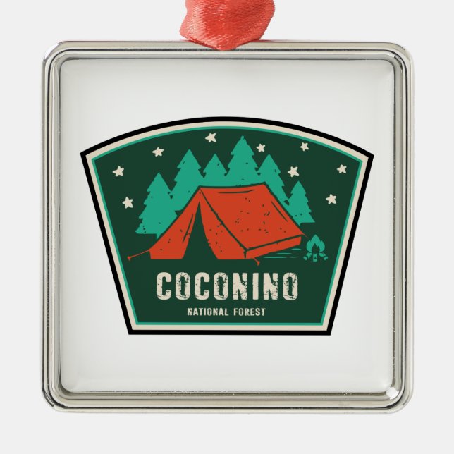 Coconino National Forest Camping Metal Ornament (Front)