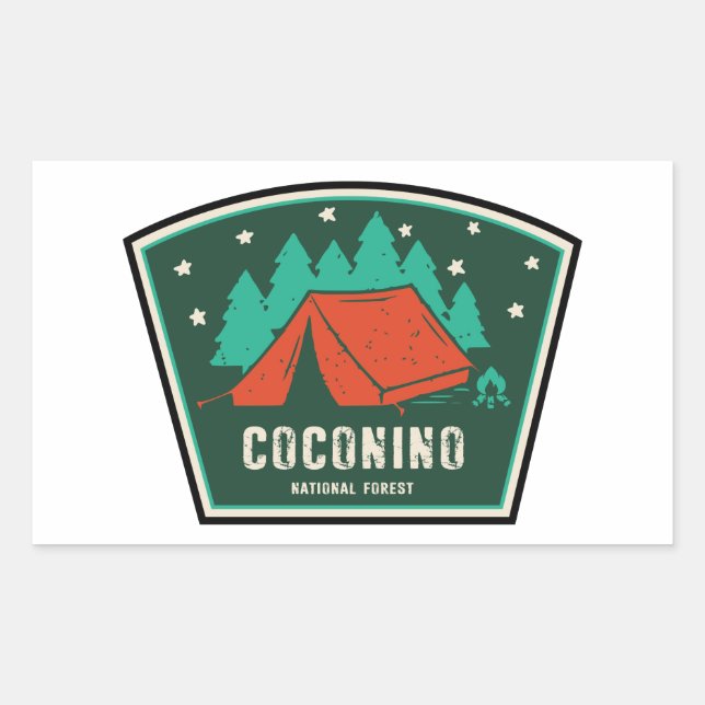 Coconino National Forest Camping Sticker (Front)