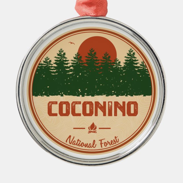 Coconino National Forest Metal Ornament (Front)
