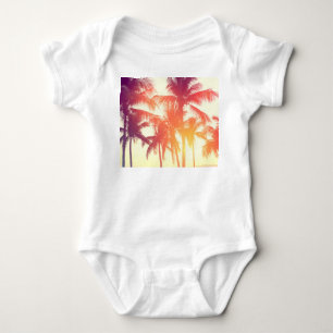 Coconut Beach: Vintage Tropical Warmth. Baby Bodysuit