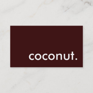coconut. business card