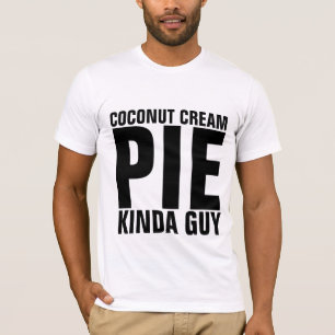 COCONUT CREAM PIE GUY MEN'S T-SHIRTS