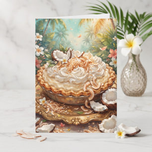 Coconut Cream Pie Happy Birthday Mom Card