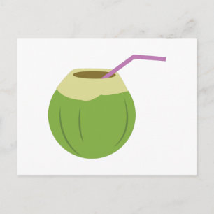 Coconut Drink Postcard