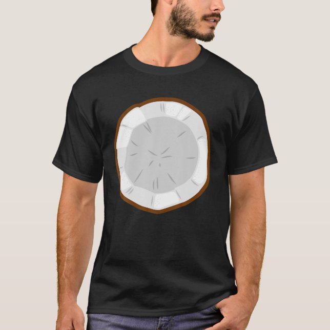 Coconut Funny Hawaii Fruit Halloween Group Costume T-Shirt (Front)