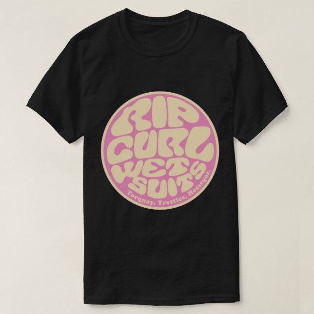 Coconut girl aesthetic Rip Curl Wetsuits yellow an T-Shirt (Design Front)