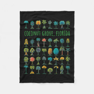 Coconut Grove Florida  Fleece Blanket