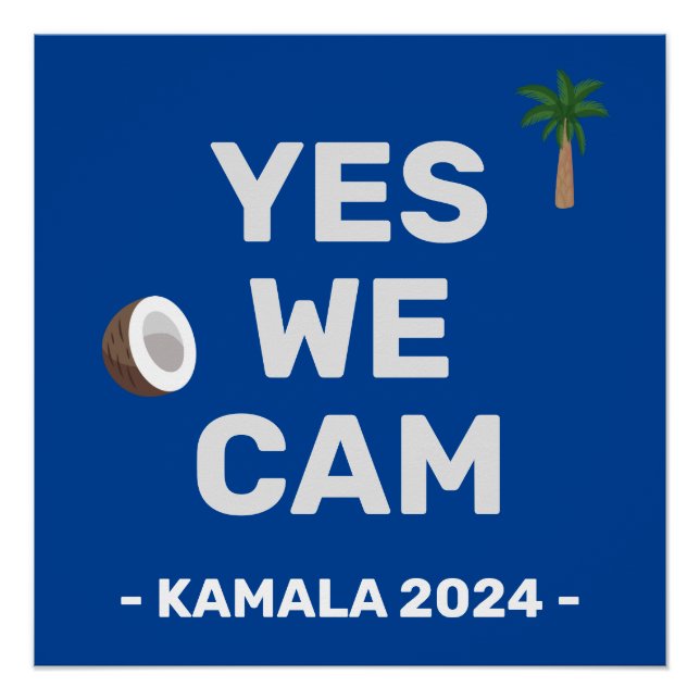 Coconut Harris 2024 Yes We Cam Poster (Front)