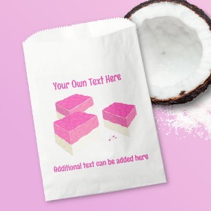 Coconut Ice Sweets - Traditional Candy - Your text Favour Bag