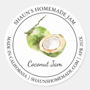 Coconut Jam Modern label