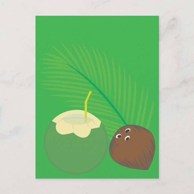 Coconut Juice Postcard (Front)