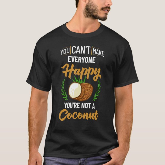 Coconut Milk Oil Water Cream Tree Fruit Palm Butte T-Shirt (Front)