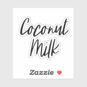 Coconut Milk Storage Sticker