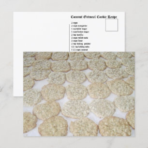 Coconut Oatmeal Cookie  Postcard