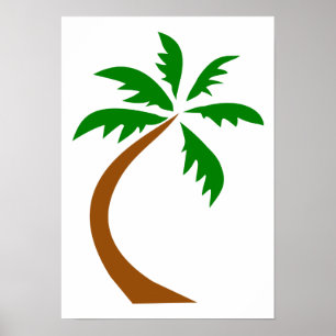 coconut-palm-312154 coconut palm tree curved twist poster