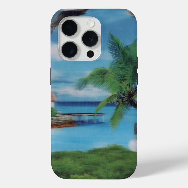 Coconut palm tree beach.jpg Case-Mate iPhone case (Back)