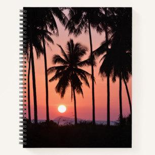Coconut Palm Tree Landscape Notebook