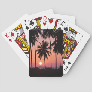 Coconut Palm Tree Landscape Playing Cards