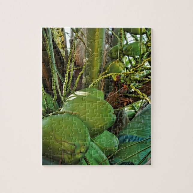 Coconut Palm Tree Tropical Caribbean Islands  Jigsaw Puzzle (Vertical)