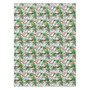 Coconut Palm Tree Tropical Pattern Design  Tablecloth