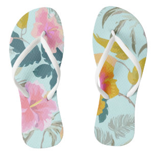 Coconut Palm Trees Flip Flops