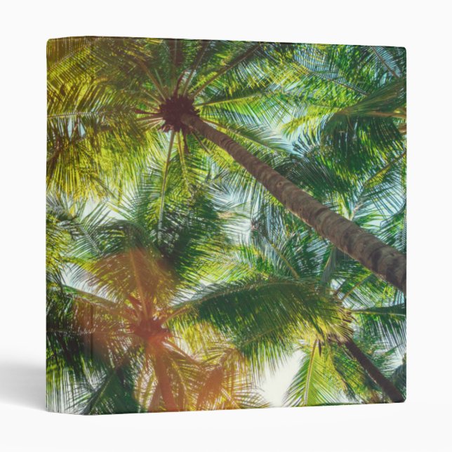 Coconut Palm trees on the Beach Binder (Front/Spine)