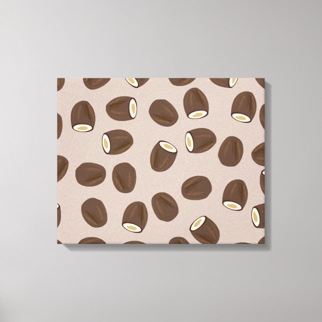 Coconut Pattern Canvas Print (Front)