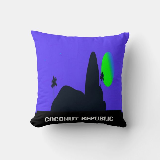 Coconut Republic No.2235 Throw Pillow (Front)