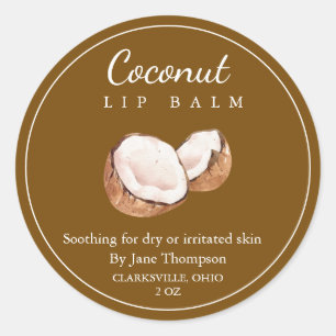 Coconut Salve / balm Label